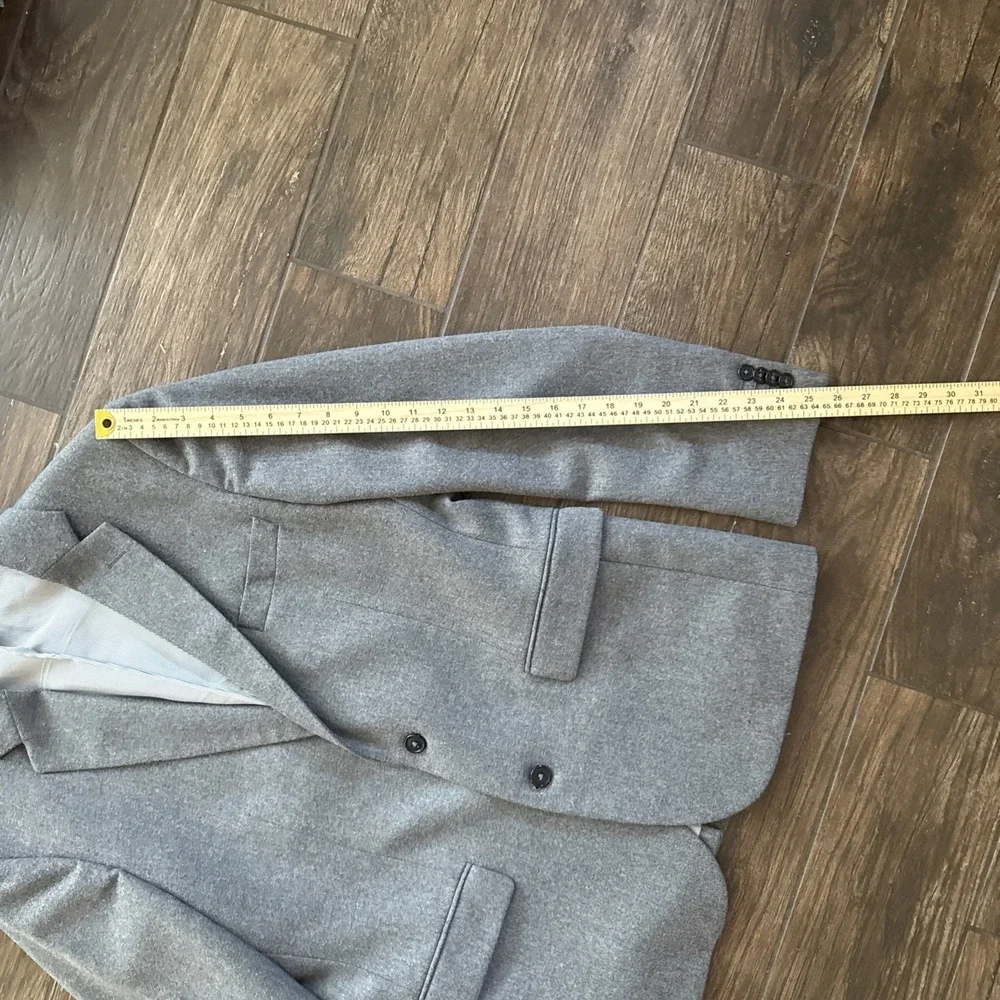 Wills Huckberry Stretch Wool Suit Men 40 Short 33x31 Gray Heather Two Piece
